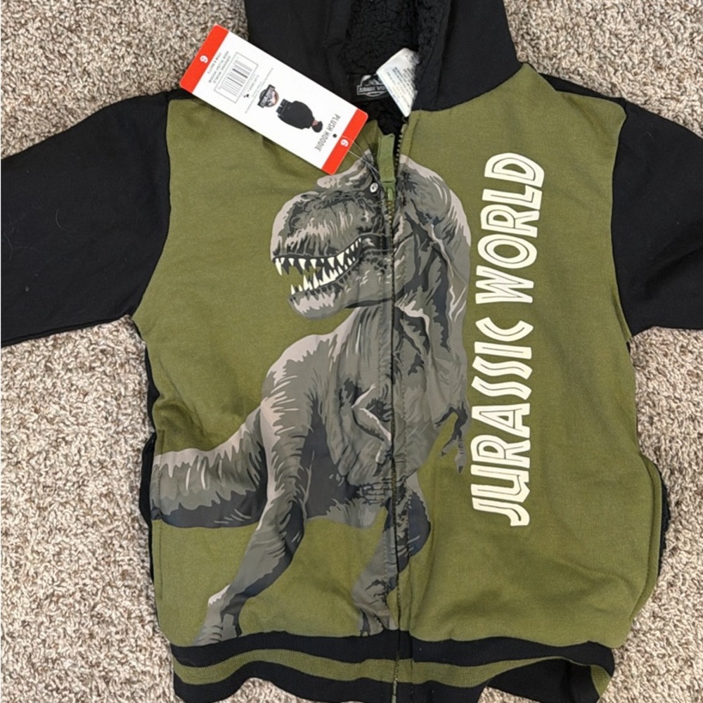 Jurassic World Green and Black Hoodie